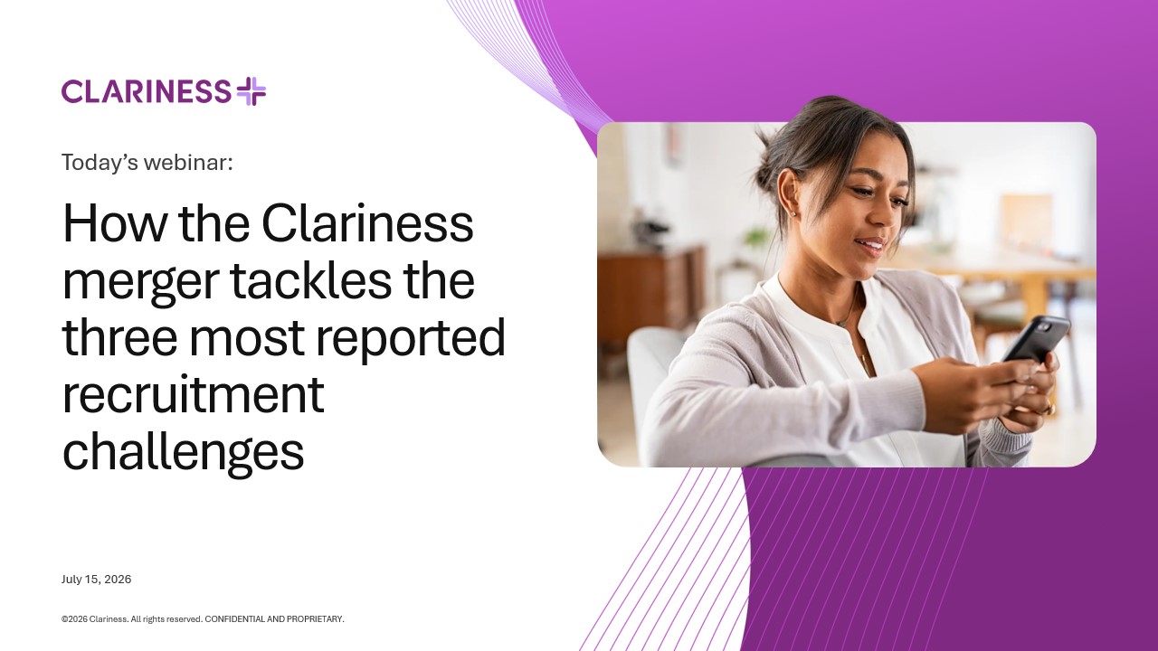 Clariness merger webinar