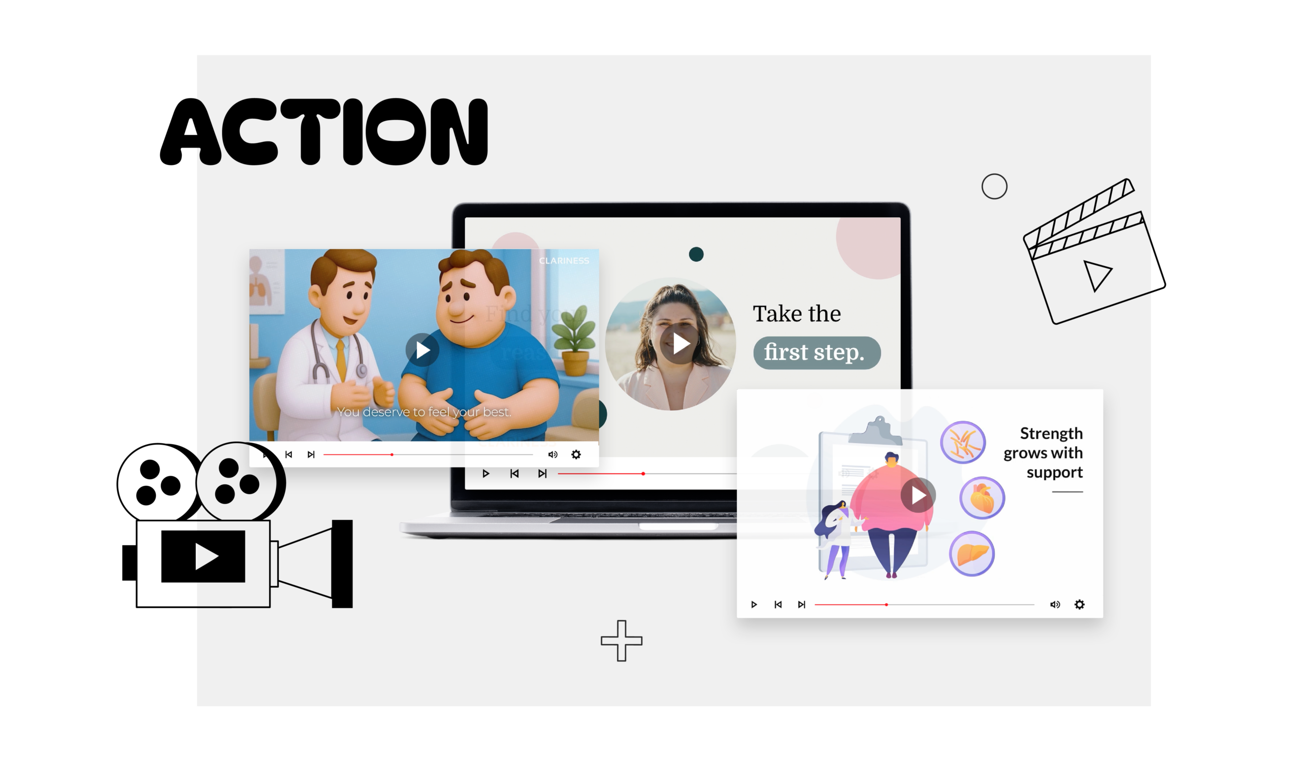 Clinical trial branding: video